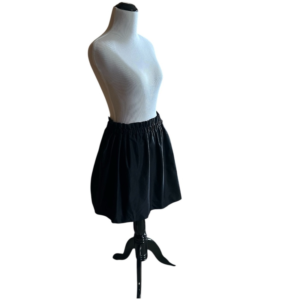 Zara Pull Up Skirt | Black | | Gathered Cinched Waist Band  | Size XS - Picture 3 of 12